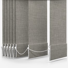 Touched By Design Voga Blackout Dove Grey Textured Vertical Blind Replacement Slats