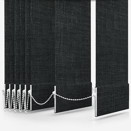 Touched By Design Voga Blackout Slate Grey Textured Vertical Blind Replacement Slats