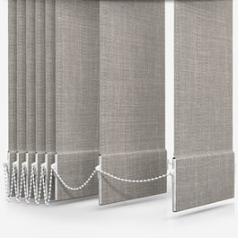 Touched By Design Voga Dove Grey Textured Vertical Blind Replacement Slats