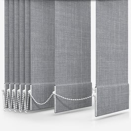 Touched By Design Voga Smoke Grey Textured Vertical Blind Replacement Slats