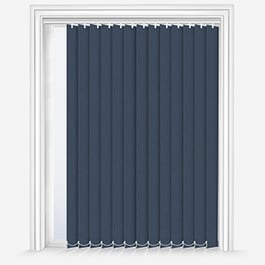 Touched By Design Absolute Blackout Navy Vertical Blind
