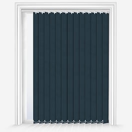 Touched by Design Deluxe Plain Airforce Blue Vertical Blind