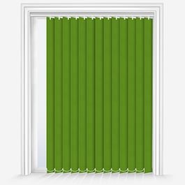 Touched by Design Deluxe Plain Apple Green Vertical Blind