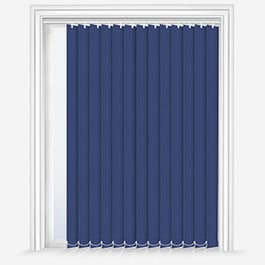 Touched by Design Deluxe Plain Denim Blue Vertical Blind
