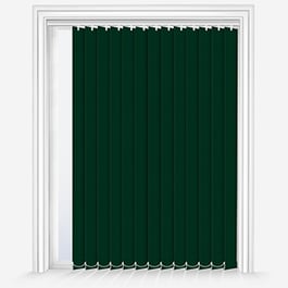 Touched by Design Deluxe Plain Forest Green Vertical Blind