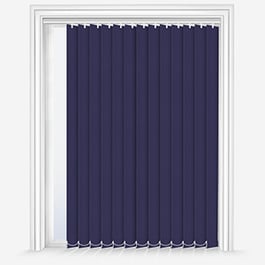 Touched by Design Deluxe Plain Indigo Vertical Blind
