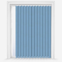 Touched by Design Deluxe Plain Powder Blue Vertical Blind