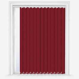 Touched by Design Deluxe Plain Red Vertical Blind