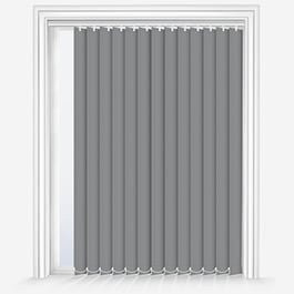 Touched by Design Deluxe Plain Storm Grey Vertical Blind