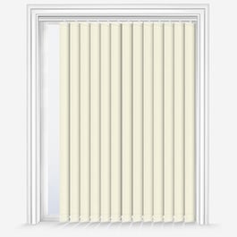 Touched by Design Deluxe Plain Vanilla Cream Vertical Blind