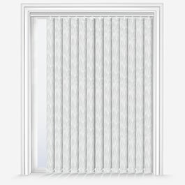 Touched by Design Herringbone White Vertical Blind