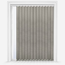 Touched By Design Voga Blackout Dove Grey Textured Vertical Blind