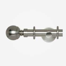 35mm Neo Stainless Steel Ball Finial Curtain Pole