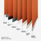 Spectrum Blackout Burnt Orange & White double_roller