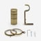 28mm Allure Classic Antique Brass Barrel Bay Window pole