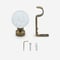 28mm Allure Classic Antique Brass Glass Bubbles Eyelet pole
