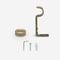 28mm Allure Classic Antique Brass Stud Eyelet Bay Window pole