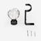 28mm Allure Classic Black Nickel Crystal Eyelet pole