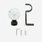 28mm Allure Classic Matt Black Glass Bubbles Eyelet Bay Window pole