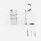 28mm Allure Classic Polished Chrome Barrel Eyelet Bay Window pole
