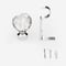 28mm Allure Classic Polished Chrome Crystal Eyelet pole