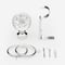 28mm Allure Classic Polished Chrome Glass Bubbles pole