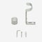 28mm Allure Classic Stainless Steel End Cap Eyelet Bay Window pole