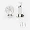 28mm Allure Signature Polished Chrome Glass Bubbles Eyelet pole