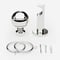 28mm Allure Signature Polished Chrome Ribbed Ball pole