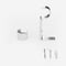 35mm Allure Classic Polished Chrome End Cap Finial Eyelet pole