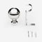 35mm Allure Classic Polished Chrome Ribbed Ball Finial Eyelet pole