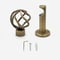 35mm Allure Signature Antique Brass Cage Finial Eyelet pole