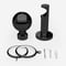 35mm Allure Signature Black Nickel Ribbed Ball Finial pole