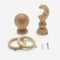 35mm Prime Light Oak Ball Curtain Pole pole