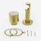 28mm Signature Brushed Gold & Light Oak Drum pole
