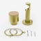 28mm Signature Brushed Gold & Natural Oak Drum pole