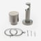 28mm Signature Brushed Steel & Light Oak Drum pole