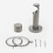 28mm Signature Brushed Steel & Light Oak End Cap pole