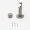 28mm Signature Brushed Steel & Light Oak End Cap Eyelet pole