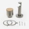 28mm Signature Brushed Steel & Natural Oak Drum pole