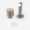 28mm Signature Brushed Steel & Natural Oak Drum Eyelet pole