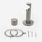 28mm Signature Brushed Steel & Natural Oak End Cap pole
