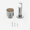 28mm Signature Stainless Steel & Aged Oak Drum Eyelet pole