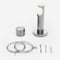 28mm Signature Stainless Steel & Aged Oak End Cap pole
