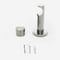 28mm Signature Stainless Steel & Aged Oak End Cap Eyelet pole