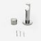 28mm Signature Stainless Steel & Smoke Grey End Cap Eyelet pole