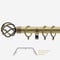 28mm Allure Classic Antique Brass Cage Bay Window pole