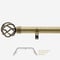 28mm Allure Classic Antique Brass Cage Eyelet Bay Window pole
