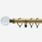 28mm Allure Classic Antique Brass Glass Bubbles pole