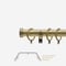 28mm Allure Classic Antique Brass Stud Bay Window pole